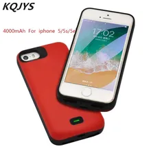 KQJYS внешний портативный внешний аккумулятор 4000 мАч чехол для зарядного устройства чехол для iPhone 5 5S SE чехол для резервного питания
