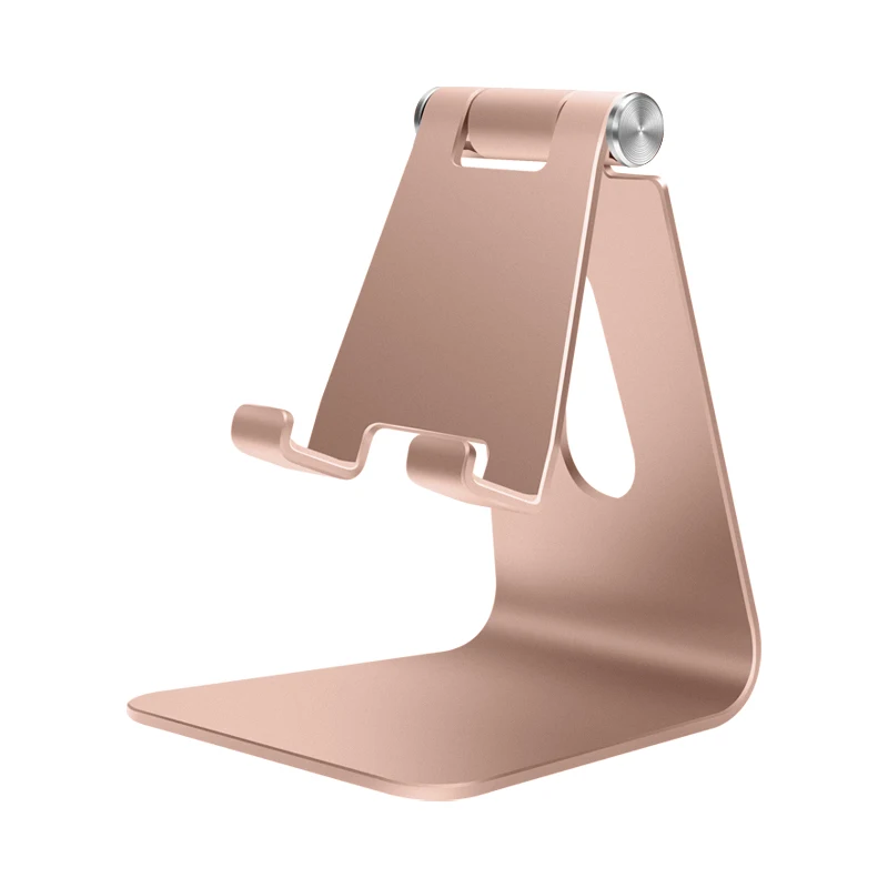 IONCT металлический держатель для телефона для iphone 8 Plus X XR XS Max универсальная настольная подставка для телефона samsung S8 9 10 Plus huawei Xiaomi Redmi - Цвет: Golden