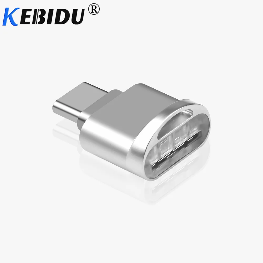 Kebidu Тип C микро кардридер USB SD TF Память мини-считыватель карт OTG адаптер Портативный USB 3,1 кардридер для телефона ПК компьютер