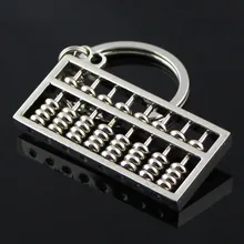 Банковский счет для деятельности один четыре бусины восемь передач Серебряный Брелок счеты брелок