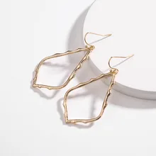 15 цветов, дизайнерские серьги-капли в оправе для женщин, модная Ювелирная живопись, металлические серьги в форме капли воды, массивные серьги