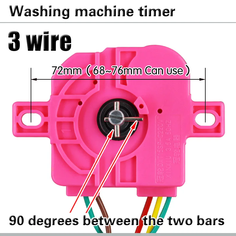 3 wire 90 degree washing machine timer Washing machine timer switch Wash timer Semi-automatic double-cylinder washing machine