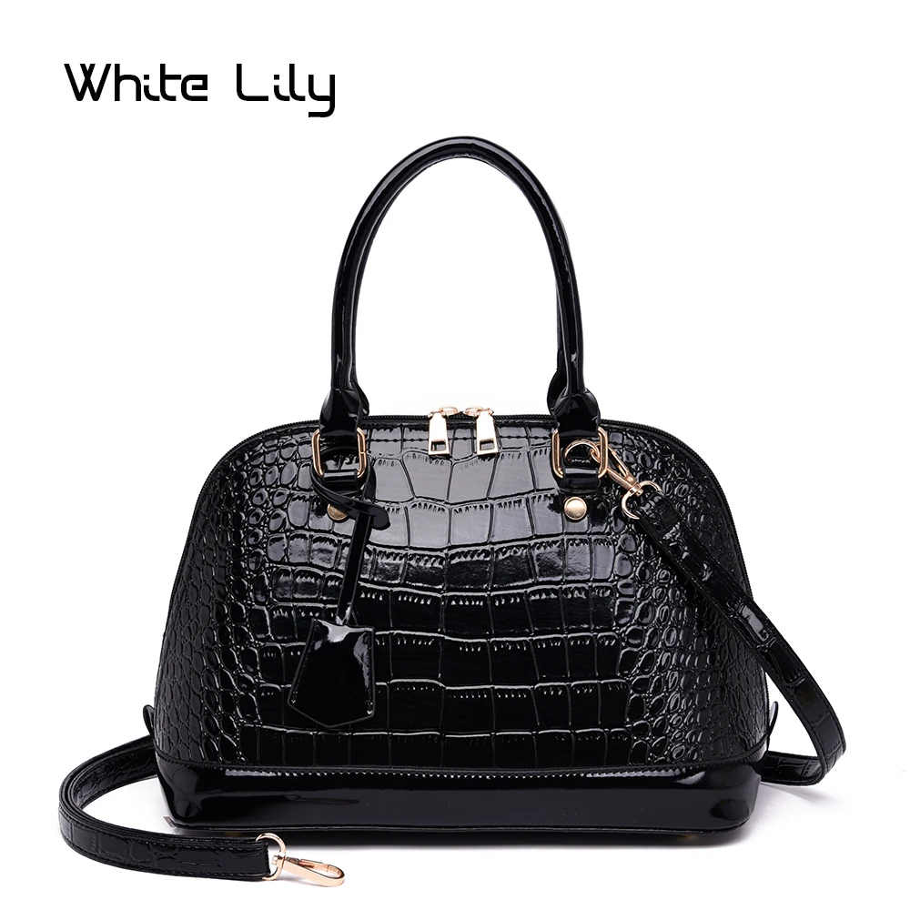 

2020 New Women's Shell Bag Fashion Shoulder Bags Ladies Croco Handbag High Quality Tote Bag Messenger Bag