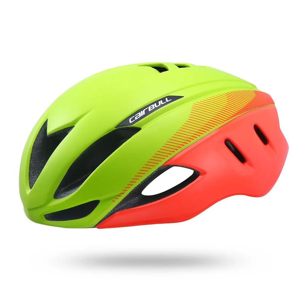 Cairbull, скоростной велосипедный шлем, аэродинамика, безопасность TT, велосипедные шлемы для велосипеда, для мужчин и женщин, спортивный, гоночный, дорожный, велосипедный шлем, 250 г - Цвет: Pink Green