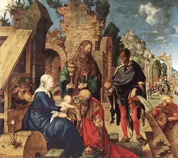 

Hand Painted Art Paintings by College Teachers - Adoration of the Magi Albrecht Dürer Christian - Oil Painting on Canvas