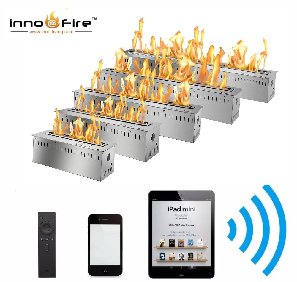On sale 30 inch intelligent black/silver remote control CE electric ethanol fireplace stove | Обустройство дома