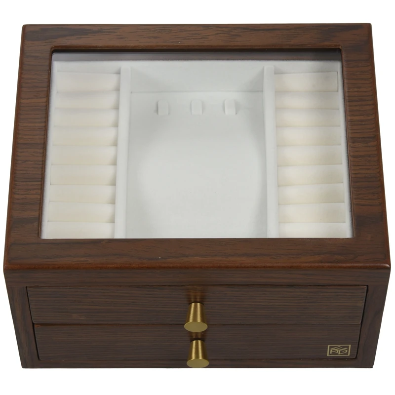 

Wood Jewelry Box Retro Style Large Multilayer Marriage Holiday Gift Makeup Organizer Storage Box Case