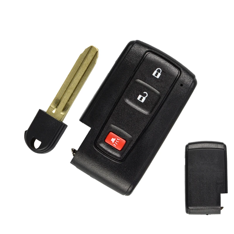 OkeyTech 2 2+ 1 кнопка умная головка ключа для Toyota Prius Corolla Chr Yaris Rav4 Auris с аварийным лезвие на замену чехол - Цвет: 3BT