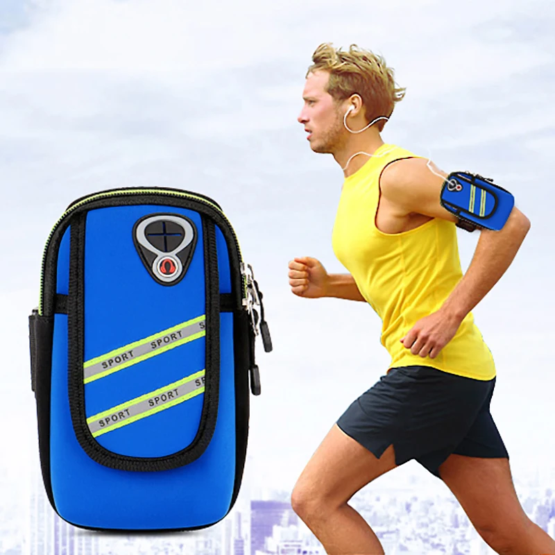

Outdoor Running Bag Unisex Fitness Men Women GYM Belt On Hand Sport Arm Band Pouch Pocket Phone Case For iPhone Samsung Xiaomi
