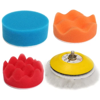 

17Pcs/set 80mm Sponge Buff Buffing Pad Polishing Pad Kit For Car Polisher