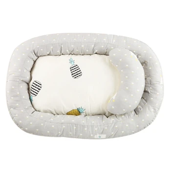 

Portable Baby Nest Bed Removable Travel Crib Nursery Infant Sleeping Cotton Toddler Cradle Bassinet Independently Adaptability
