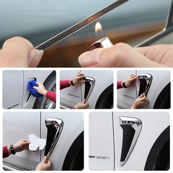 

For BMW Xdrive Emblem Logo X5 F15 X5M F85 14-17 Shark Gills Side Fender Vent Decoration 3D Stickers Auto Accessories Car-Styling
