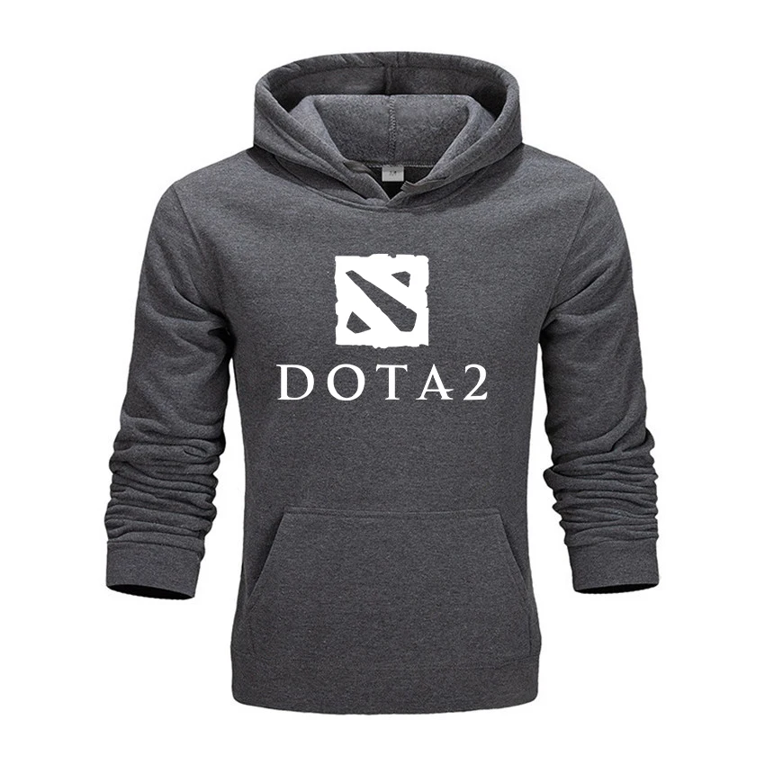 Мужская толстовка с капюшоном Game Dota 2 черный повседневный флисовый пуловер