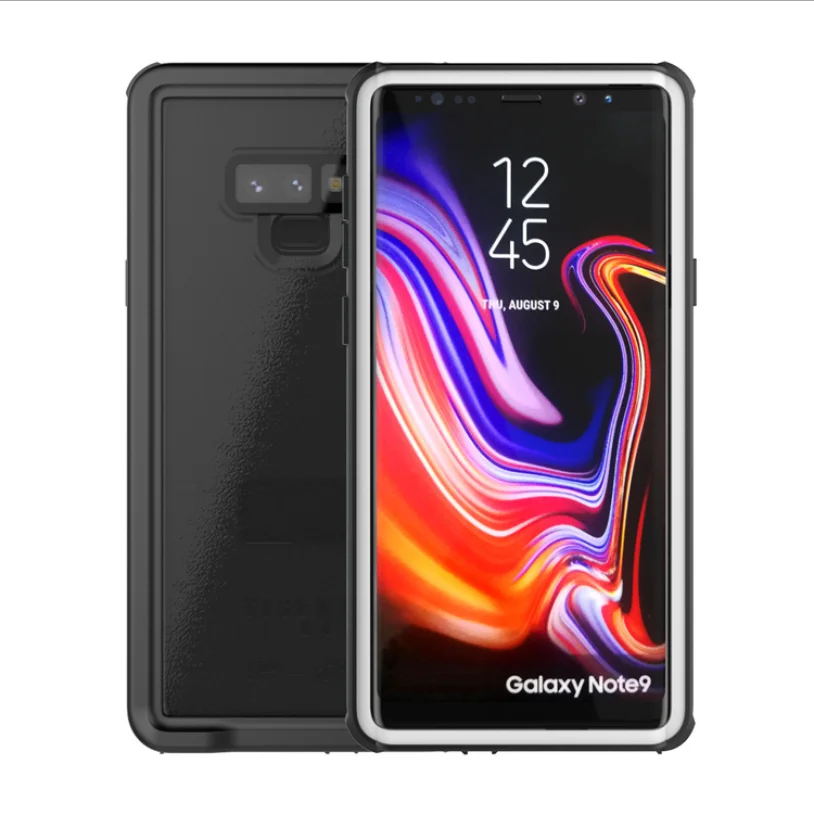 Водонепроницаемый защитный чехол для телефона samsung galaxy A50 A70 A40 A20 Note 8 9 10 S8 S9 S10 plus чехол для телефона r - Цвет: Белый