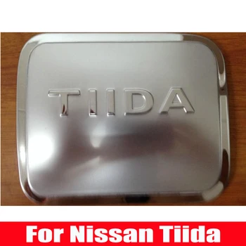 

Car refit fuel tank cover For Nissan Tiida fuel filler flap gas lid cap Styling Auto Oil Fuel Tank Cover Cap