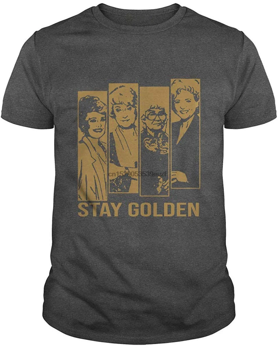 Stay Golden T Shirt Men Women Unisex Loose Fit TEE 100% Cotton T-shirt |