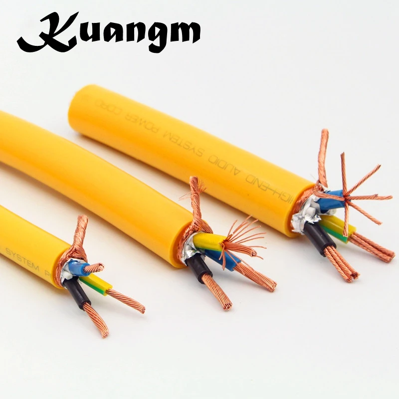 Kuangm Hifi Hiend 13mm 17mm 19mm Ofc Power Bulk Cable Diy Amp Cd Dvd