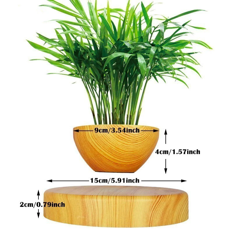 Современная настольная Смола Магнитная подвеска плантатор левитирующий вращающийся суккулентный цветочный горшок воздушный бонсай горшок плавающий горшок