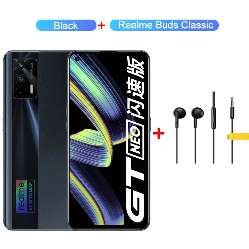 Realme Android Smartphone GT Neo Flash Edition 5G NFC Mobile Phone 6.43" Dimensity 1200 Octa Core 64MP 65W Fast Charge Cellphone 8gb ram 8GB RAM