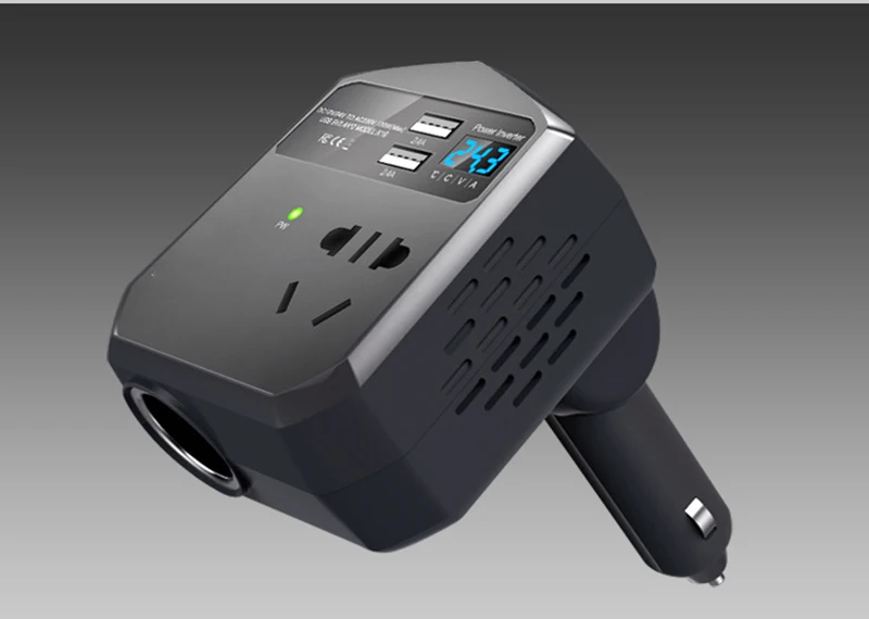Автомобильный инвертирующий usb-усилитель мощности зарядное устройство 12 В/24 В до 220 В 120 Вт выходной преобразователь высокого напряжения защитный адаптер разъем автомобильные аксессуары