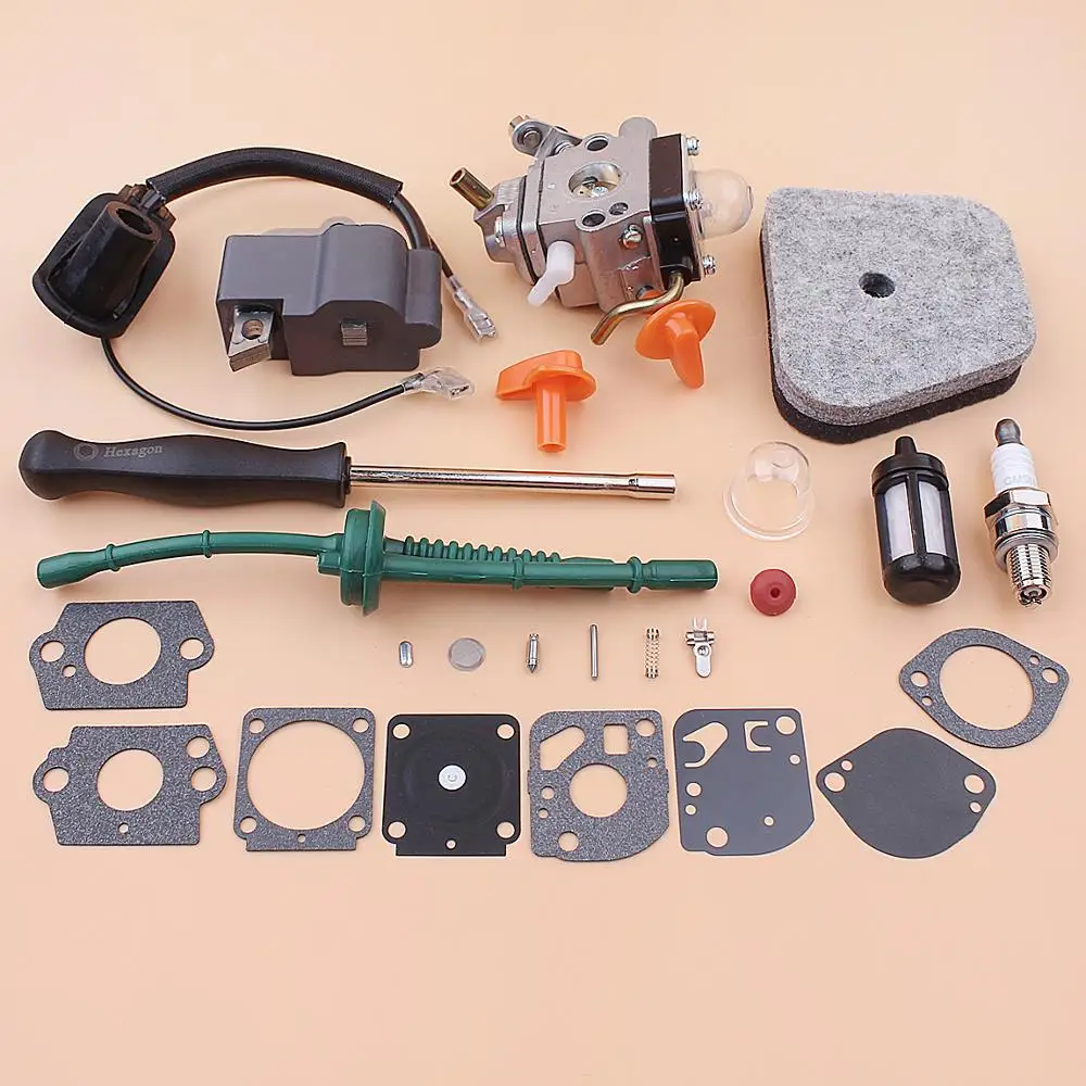 Карбюратор Катушка зажигания для Stihl FS87 FS100 HL100 HL95 KM90 KM100 KM130 воздушный топливный фильтр Линия Комплект отверток для ремонта триммер