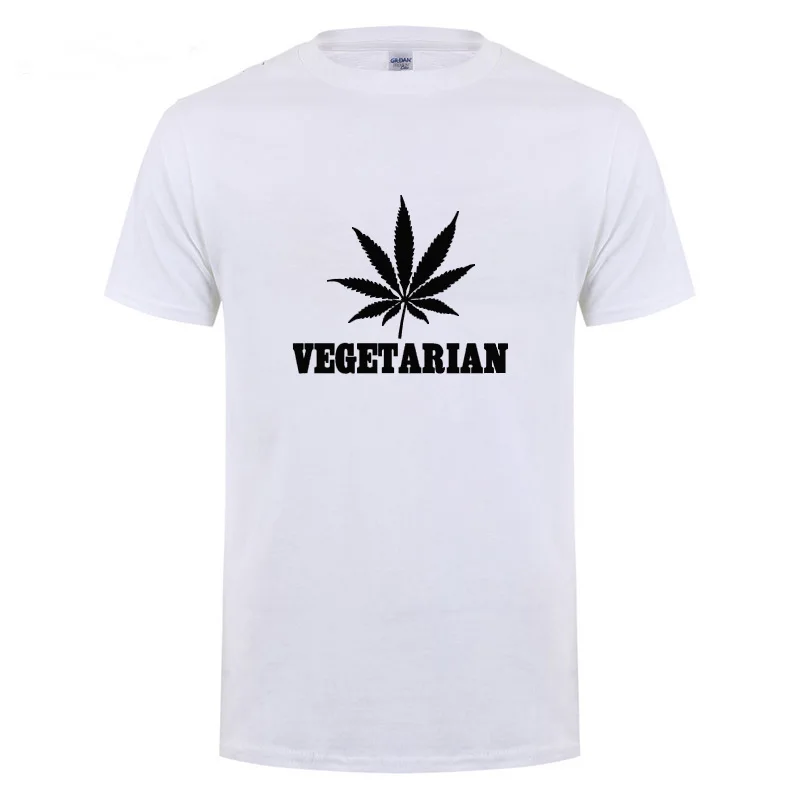 Vegan Вегетарианская Подарочная футболка для мужчин, мужская футболка с изображением животных, Мужская футболка с зелеными листьями конопли, забавная футболка с коротким рукавом