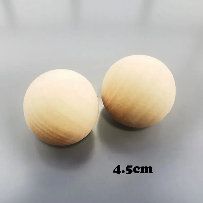 2 шт. детские деревянные Семейные куклы ручной работы, DIY игрушки, рождественские подарки, деревянные Пустые игрушки ручной работы, подарки для рисования - Цвет: 2pcs balls