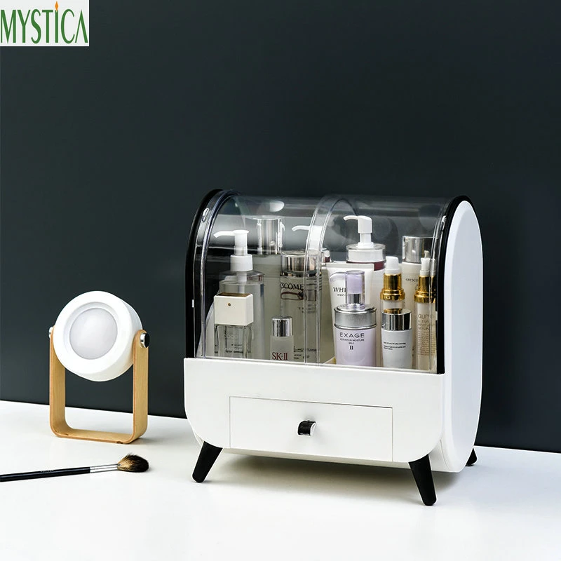 

Nordic Dust-proof Cosmetic Storage Box Makeup Brush Lipstick Holder Home Desktop Dresser Organizer Case Drawer Mask Storage Box
