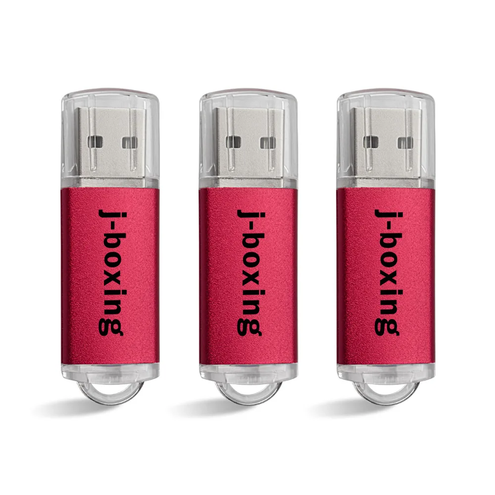 3 шт. j-боксерский USB флеш-накопитель 64 ГБ 32 ГБ 16 ГБ 8 ГБ 4 ГБ Флешка USB 2,0 карта памяти Jump Drive zip-накопители для компьютера оранжевый - Цвет: Красный