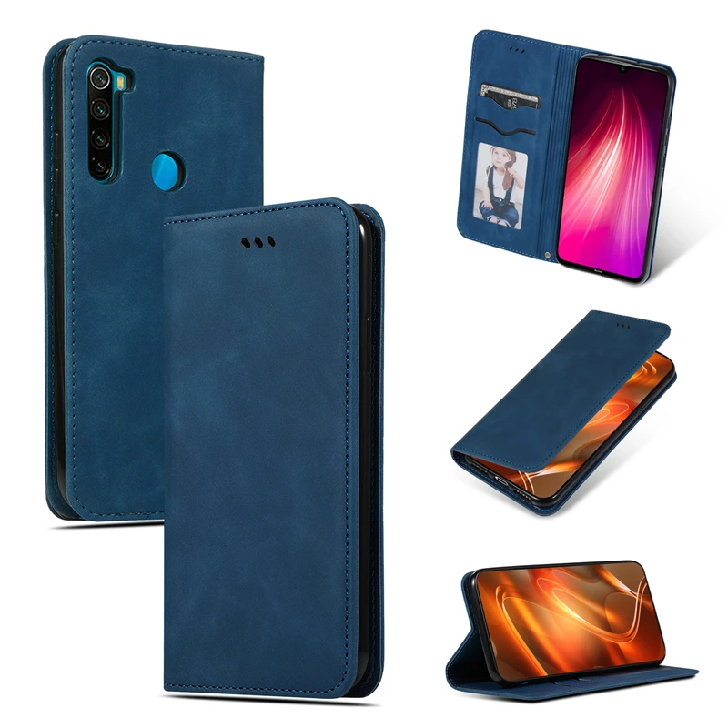 

For Xiaomi Redmi Note 8 Case Flip Leather Case for Redmi Note 8 Wallet Case Bag Book Soft TPU Silicone Cover For Redmi Note 8