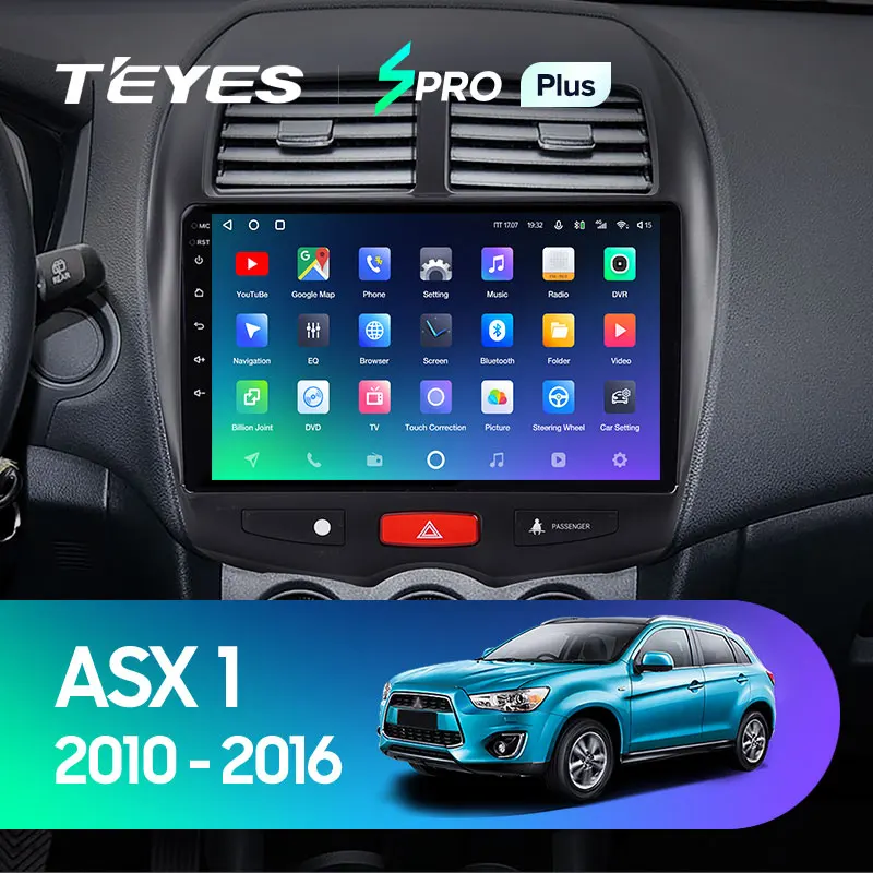 TEYES SPRO Plus Штатная магнитола For Мицубиси АСХ 1 Mitsubishi ASX 2010 2016 Android 10 до 8 ЯДЕР 4 + 64ГБ 32EQ