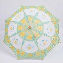 Китайский традиционный стиль Свадебный зонтик горячая Распродажа бумажный зонтик вышитый кружевной для Свадебного Шоу Декор