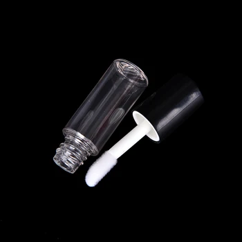 

2Pcs Refillable Bottles 3ML Little Pretty Empty Clear Chapstick Lip Gloss Tube Lipstick Balm Bottle Container