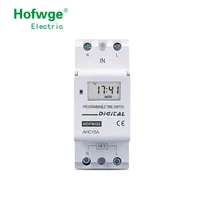 New type Din Rail 2 wire Weekly 7 Days Programmable Digital TIME SWITCH Relay Timer Control AC 220V 230V 12V 24V 48V 16A 1