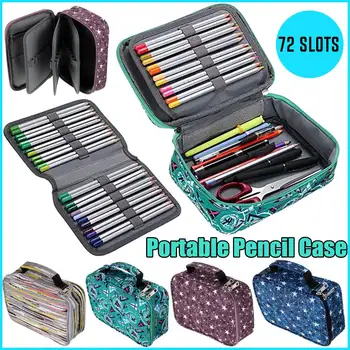

Multifunction 72 Hole 5 Layer Pencil Case Oxford Cloth Stationery Pouch Large Pencilcase School Stationery Art Painti Supplies
