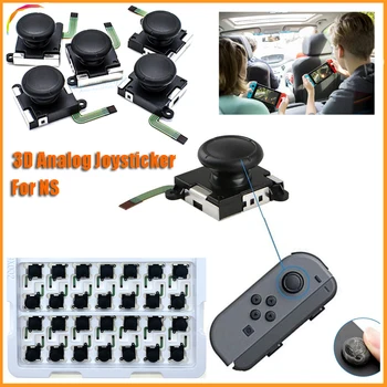 

50pcs/Lot 3D Analog Joystick thumb Stick grips Cap Button Module Control Replacement Part for Nintend Switch JoyCon NS Joy-Con