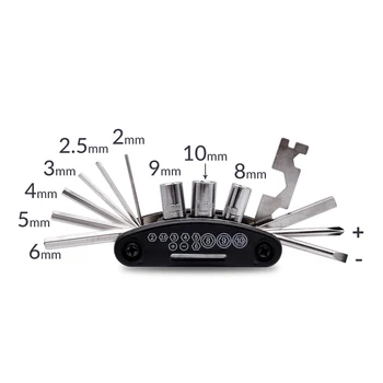 

16 in1 Universal Repair Kit Motorcycle Bike Multifunction Tools For Honda CB190R VT1100 GROM MSX125 forza 300 CB400SF R650R X-11