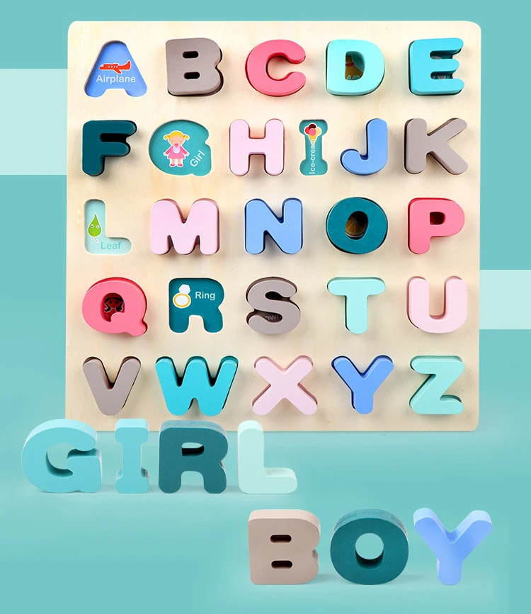 Детские игрушки деревянные игрушка montessori Цифровой алфавит Форма одинаковая Логические головоломки для раннего развития игрушки для детей