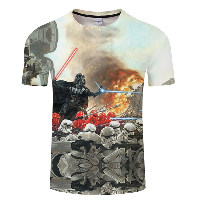 Футболка nuevas camisetas premium para hombre Star Wars trajes de dibujos animados camisetas de Pelicula, harajuku adulto Дротика