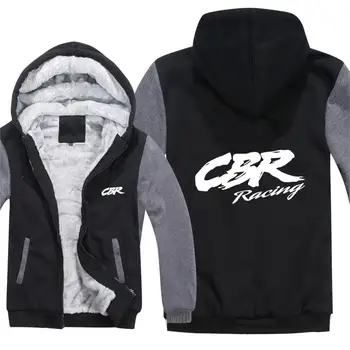 

Winter CBR racing Hoodies Men Fashion Coat Wool Liner Jacket CBR racing Sweatshirts Hoody Mans Coat HS-095