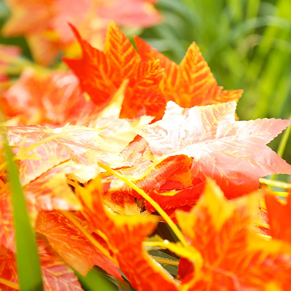 12 шт./упак. моделирование кленовые листья ротанга Mall потолочное украшение дома крытый и открытый сад украшение в виде кленового листа виноградной лозы