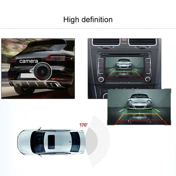 

CCD Car DC 12V Rear View Camera 720P Black Night Vision Parking With 8 LED Light Waterproof