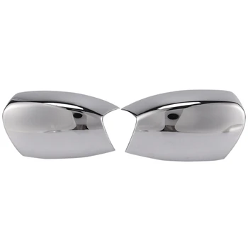

1 Pair Rear View Mirror Cover ABS Plastic Car Side Mirror Cover Chrome for Ford S-MAX