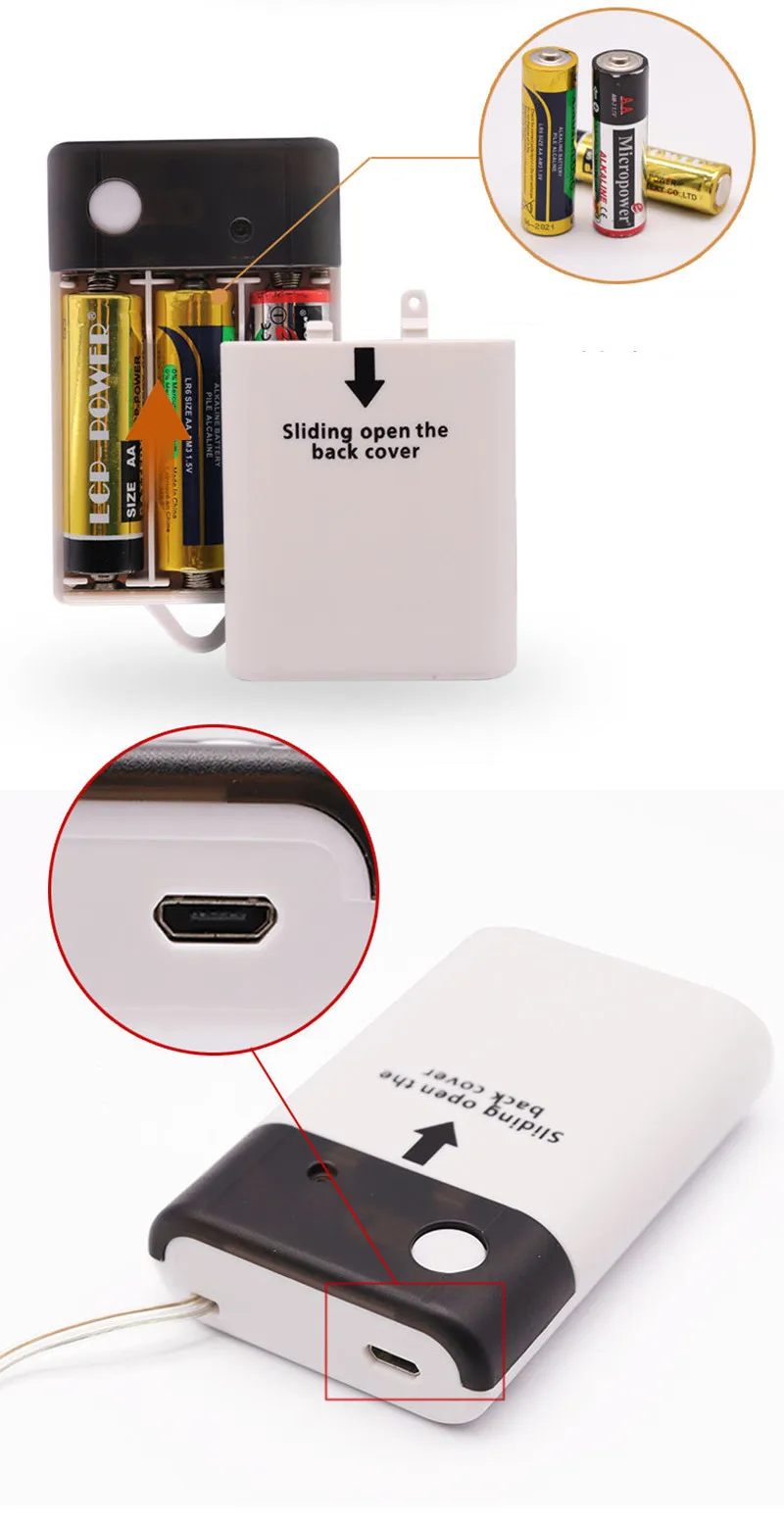 5/10/20 м светодиодный Медный провод световая гирлянда восемь режимов Батарея USB Dual Мощность Фея световые гирлянды для Рождественский