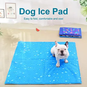 

Pet Cold Gel Pad PVC Heat Relief Comfortable Soft Summer Cushion Pet Cooling Cushion Dog Cooling Mat Cartoon Pictures Non Toxic