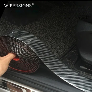 

Carbon Fiber Rubber Moulding Strip Soft Black Trim Bumper Strip DIY Door Sill Protector Edge Guard Car Stickers Car Styling 1M