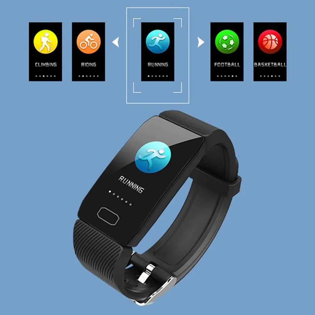 Smart Band Blood Pressure Q1 Heart Rate Monitor Fitness Tracker Smart Watch Fitness Bracelet Waterproof Weather Display Women