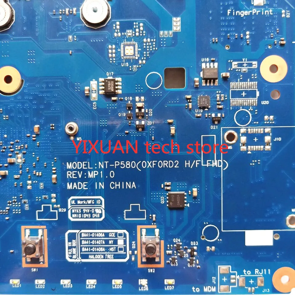 ESHAKHARE BA92-07347B BA92-07347A материнская плата для ноутбука SAMSUNG P580 NT-P580 intel HM55 GeForce материнская плата тесты работы