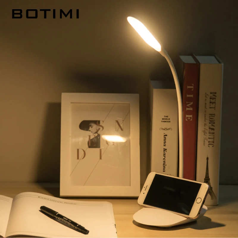 BOTIMI светодиодный настольный светильник Современные перезаряжаемые
