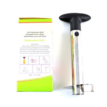 

Stainless Steel Pineapple Peeler Corer Slicer Easy Kitchen Gadget Fruit Cutter N